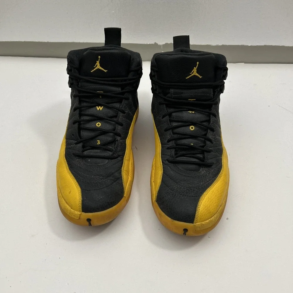 Nike Men 12 Air Jordan 12 XII Retro OG Black/University Gold 130690-070 SKU 3071